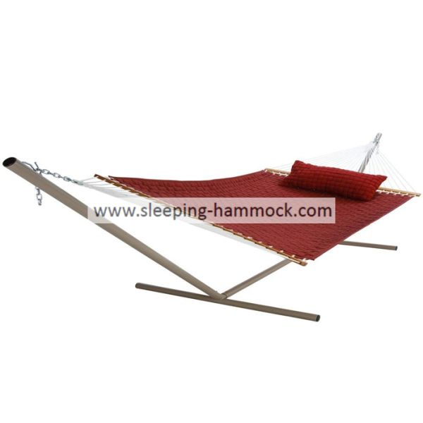 Decorative Mold Resistant Olefin Hammock , Outdoor Patio Garden Hammock On Frame