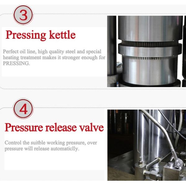 Sunflower 23kg/Batch 3kw Hydraulic Oil Press Machine