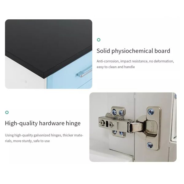 Safe Resin Board Wall Bench Laboratory Wooden Lab Work Tables Bench For School