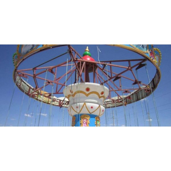 Carnival Park Swing Amusement Ride With FRP And Steel Structure Material