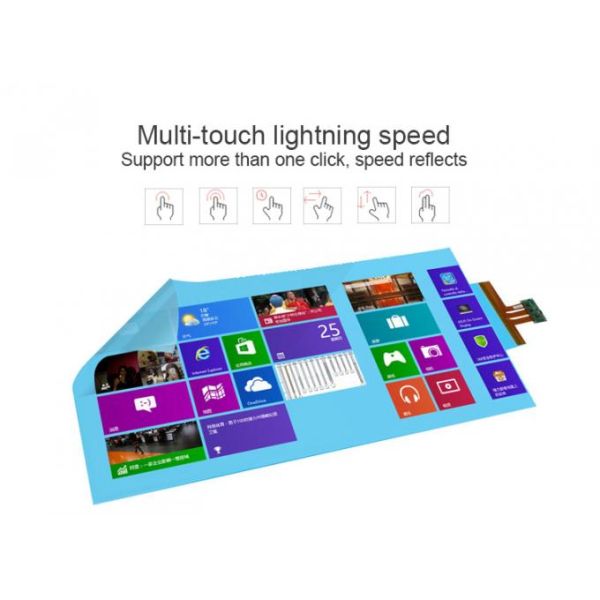 Interactive Capacitive Touch Foil Film PCAP Touch Screen Kiosk Transparent Nano Touch Wall For Window Shop