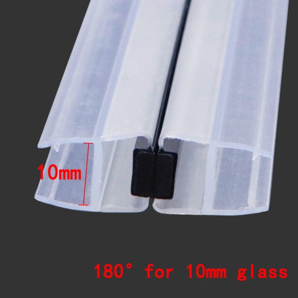 10mm 180° PVC Magnetic Shower Door Strip With Aging Resistance