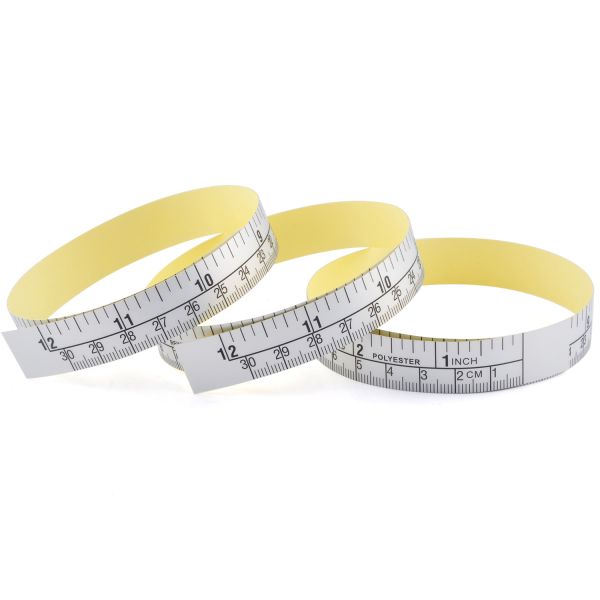 Wintape 12-Inch Right To Left Direction Measuring Guide For Workbench Plastic Oil Proof Sticker-Back Measurement Tap