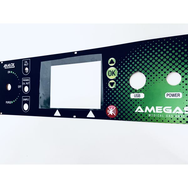 ROHS Polyester Graphic Gradient Digital Printed Overlays With Transparent Window Display