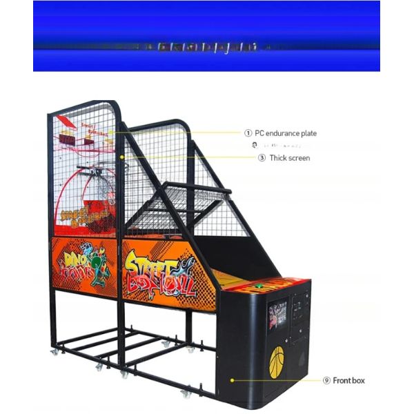 Dreamland Coin Operated Foldable Street Basketball Arcade Game Machine Basketball Shooting Machine