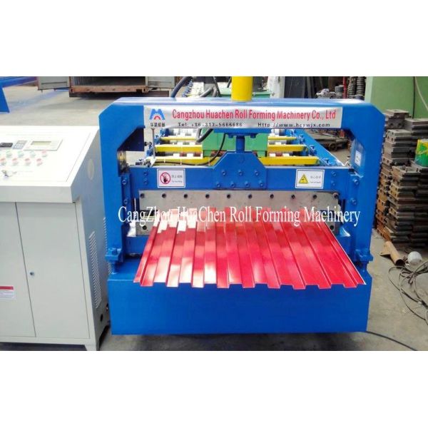 18 Groups Forming Roller Shutter Door Roll Forming Machine For Window / Door Frame
