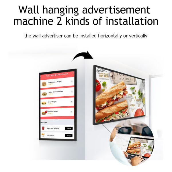 18.5/21.5/32/43/50 Inch Shopping Mall Advertising Screen Lcd Digital Signage