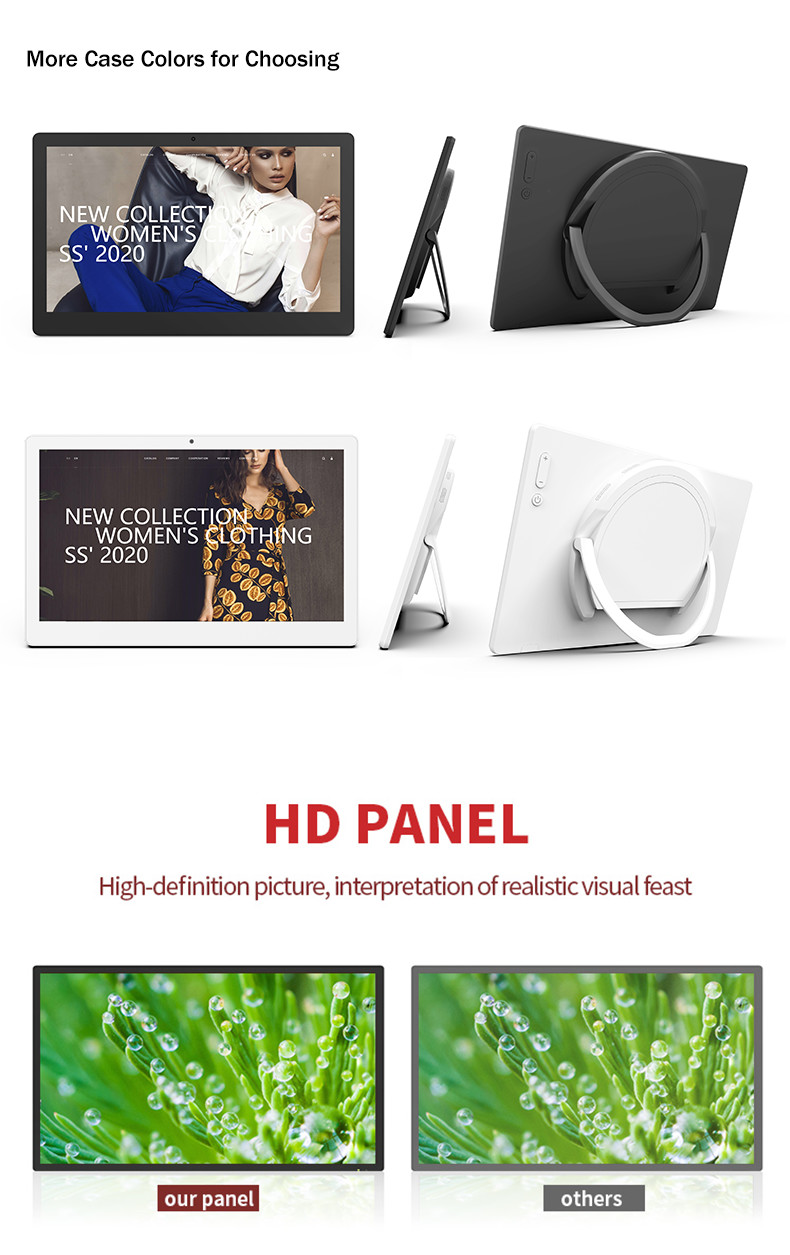 Ultra Thin HD 4K 8K Lcd Media Player Display CMS Bus Touch Screen