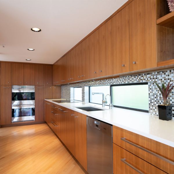 Brown Wood Veneer Kitchen Cabinet Complete Full Home Custom