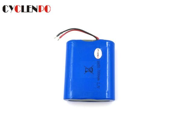 Quality 3 Volt Rechargeable Lithium Ion Battery , Rechargeable 18650 Battery Pack 7200mah for sale