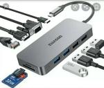 Loop Out USB C Type C Hub With High Definition 4K 60Hz HDMI Video Capture Card
