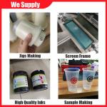 Cylindrical Fully Automatic Screen Printing Machine Servo Rotary With Color