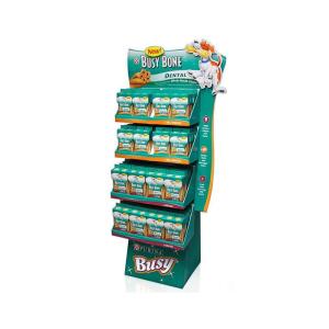 China Cardboard 4-Tier Pet Dog Store Display Fixtures Custom Pop Displays on sale