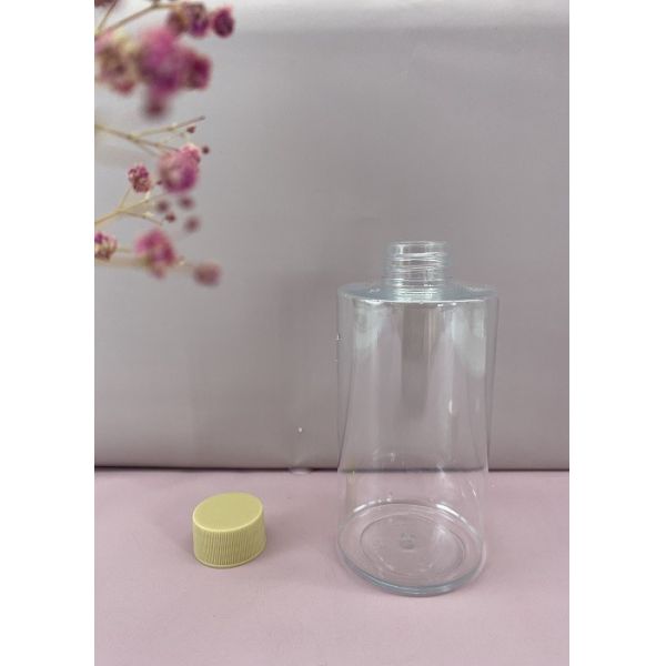 600Ml Empty Plastic Juice Bottles with Lids – Cylinder Drink Containers - Great for Storing Homemade Juices, Water