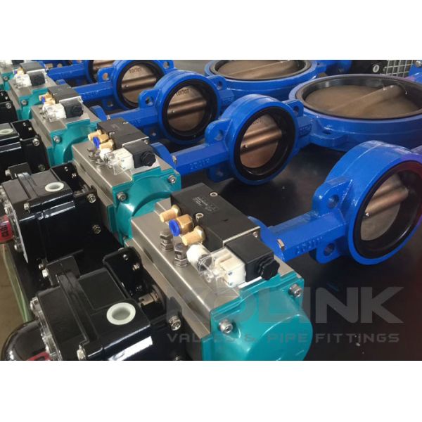 Pneumatic Actuated Concentric Butterfly Valve Class150 DN50-DN1200