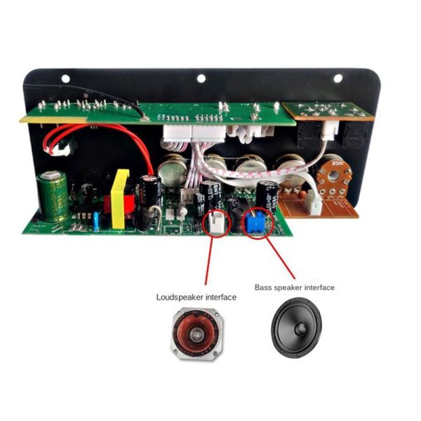 D50 Amplifier Board With Optical Audio BT AMP USB FM Radio TF Player Black For Home Car