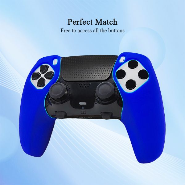 Split Design Easy to Install Silicone Protective Case for PS5 Dualsense Edge Controller Multi Colors