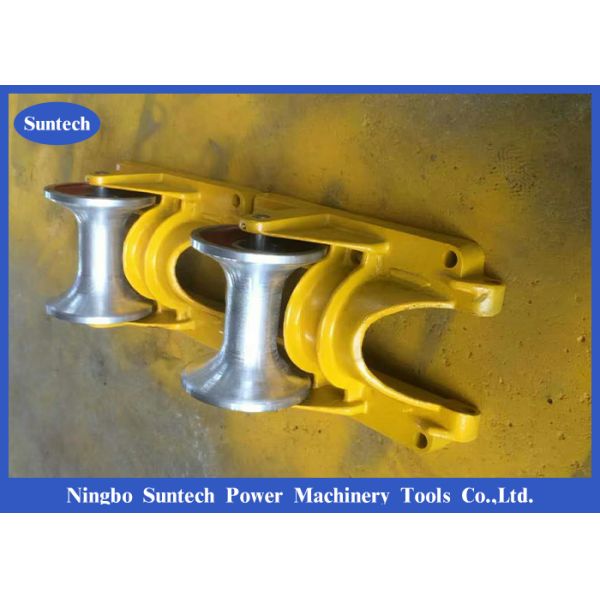 10.5Kg Galvanzied Frame Cable Laying Roller , Cable Pulling Rollers