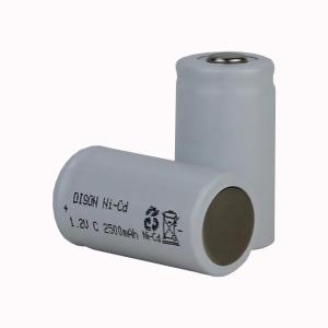 High temperature Rechargeable NI-Cd C 1.2V 2.5ah Battery Cells for emergency lightings