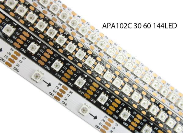 Quality Addressable Digital LED Strip Lights Data And Clock Seperate Apa102c Apa102 for sale