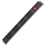 8 Way IEC Type PDU Extension Socket With On/Off Switch