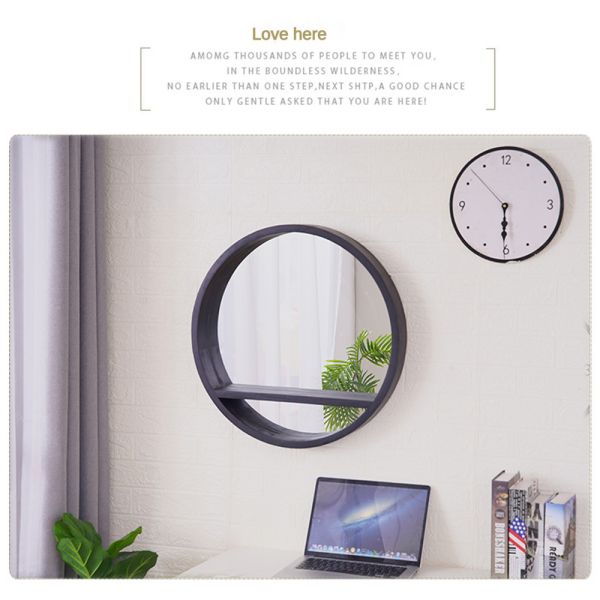 Wood Frame Full Length Antique Bathroom Wall Home Decor Big Stand Mirror for Occasion