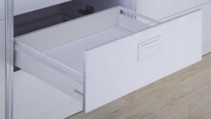 Wholesale Silky White Color Tandem Box Drawer System with Square bar and Soft Closing Slide For Kitchen Cabinet from china suppliers