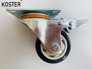 China Industry Light Duty Caster with Black White Core PVC Rubber TPE Omni-Directional Wheel on sale