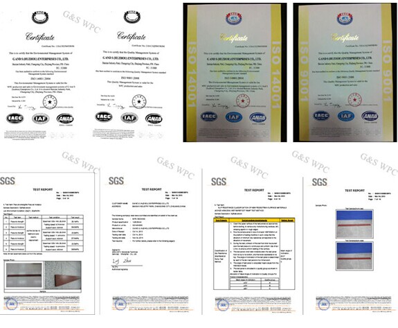 117 X 14MM Wood Plastic Composite Flooring Drawing Wpc Exterior Wall Cladding