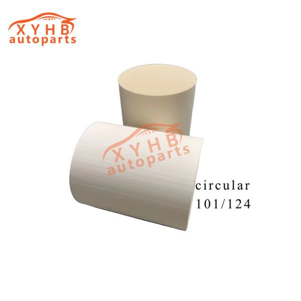 Ceramic Carrier Round High-Quality Three-Way Catalytic Filter Element Euro 1-5 Model: 101*124