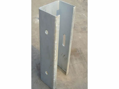 Q235 Guardrail Parts Highway Barrier Galvanized Offset Blocks For Guardrail System