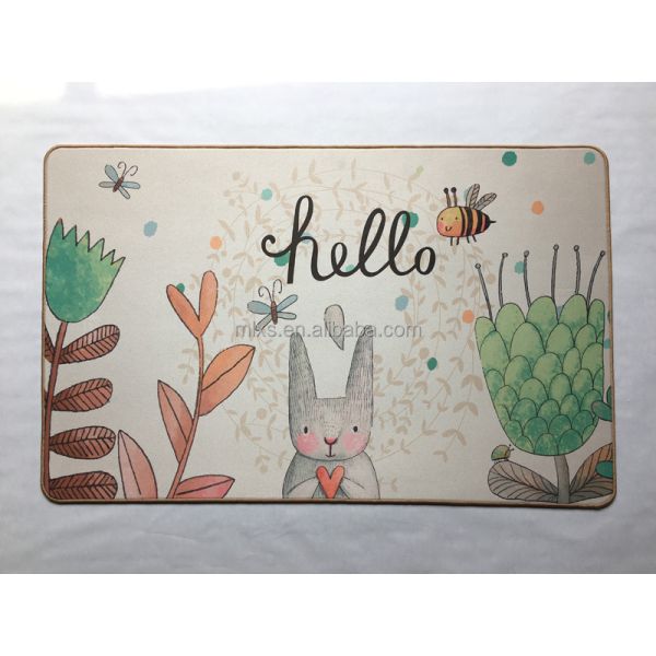 Minglu BFM-030 door mat High quality Suede Fabric door floor mat bath mat with none slip rubber backed