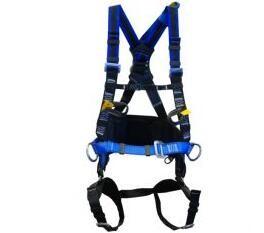 Quality Blue Multi Point Full Body Safety Harness , Climbing Body Harness With Rescue Strap for sale