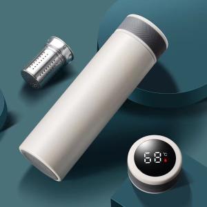 China Double Walled Vacuum Insulated Water Bottle With LED Temperature Display on sale