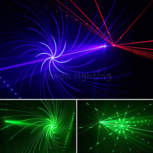 6 Eyes 360 degree Large Angle Scan Rotation Mini Scanning Pattern Laser Stage Lighting