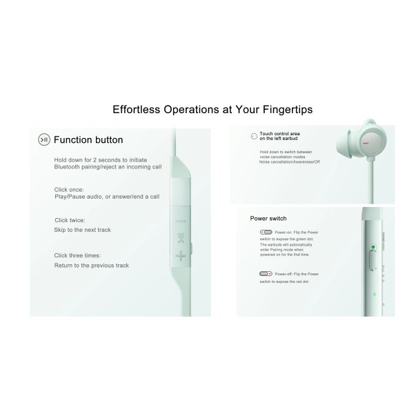 HUA-WEI New FreeLace Pro 2 Wireless Headset Neck-mounted High Sound Quality Long Endurance Active Noise Reduction