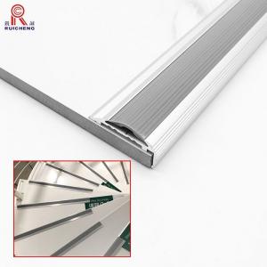 Wholesale anti slip Aluminium Stair Nosing Edge Trim 3m Length BA Surface from china suppliers