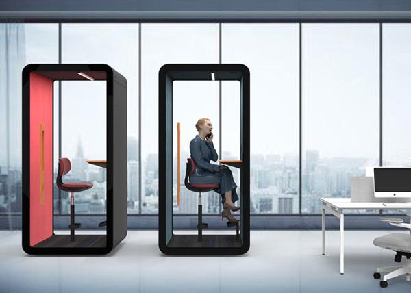 Quality S Size Private Office Phone Call Booth Customized Color Size For One Person for sale