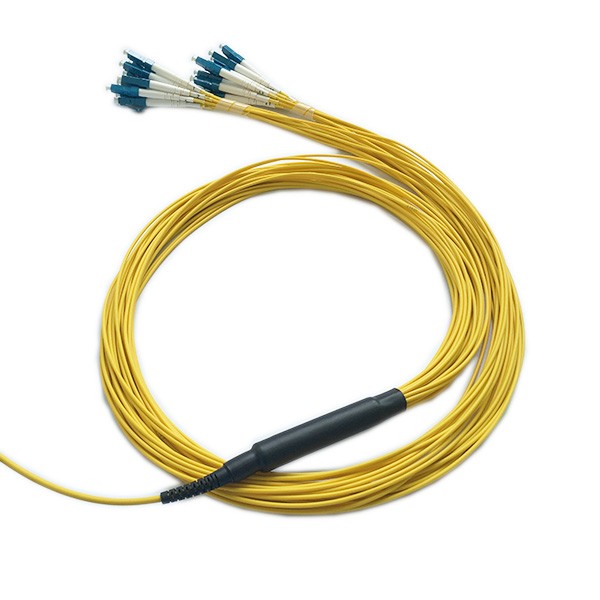 24 Fiber LC/UPC-LC/UPC Simplex Trunk Cable G657a1 Ofnr For High Density Cabling