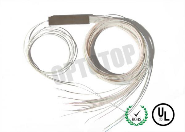 White Fiber Optic Coupler Splitter , Plc Splitter Module 1260~1650NM Wavelength
