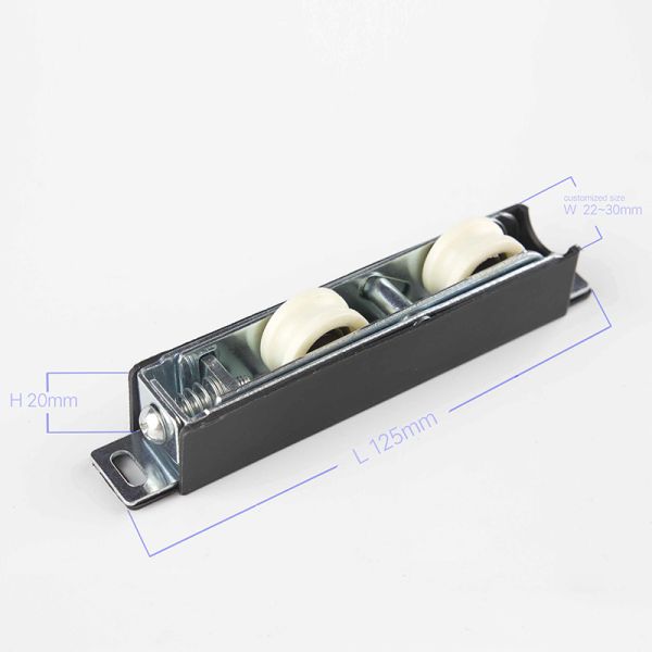 Office Building Heavy Duty Slide Upvc Aluminum Double Window Door Sliding Roller Wheels Pulley