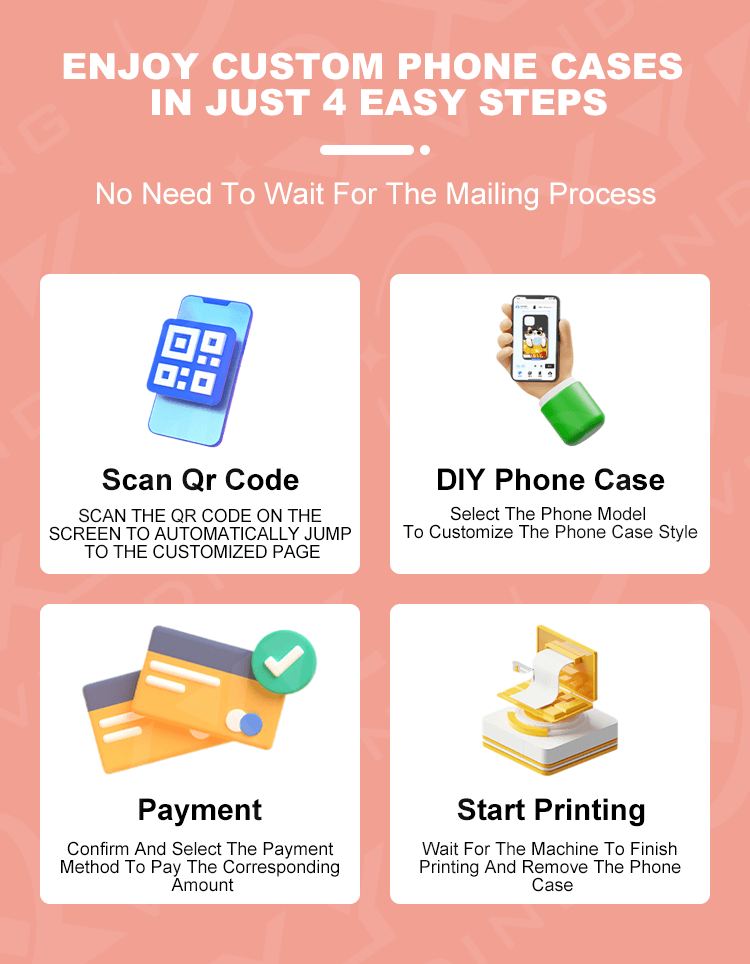 Custom Phone Case Automatic Printer Vending Machine Self-service Phone Case Vending Machine With Credit Card Payment System