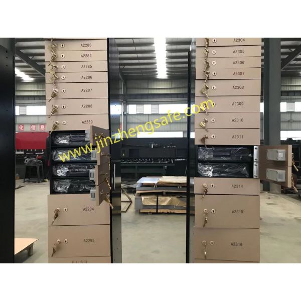 300mm Width Column Type Aluminum Alloy Safe Custody Box With Color Painting