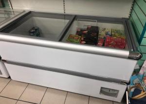 China Mechanical Thermostat Open Top Island Freezer Static Cooling on sale