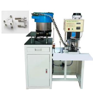 Wholesale SAA Solid Hollow 3 Pin Power Plug Insert Crimping Machine With Loose Bulk Terminal Vibrating Plate Feeder from china suppliers