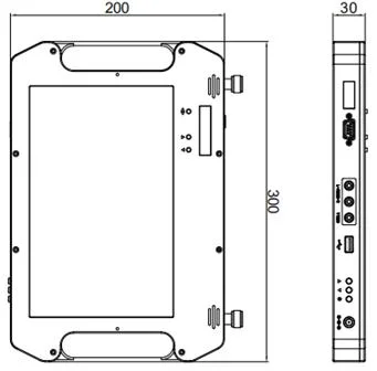Handheld COFDM Video Receiver with HD Screen Low Latency 300MHz~2.7GHz AES Encryption