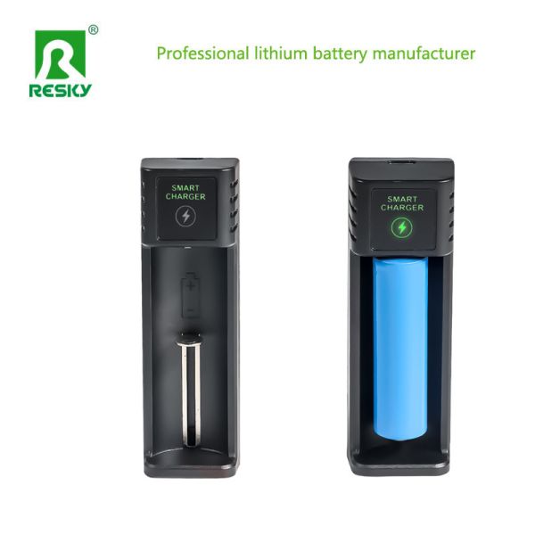 18650 26650 21700 Li-ion Battery USB Charger Single Slot Smart Rechargeable 4.2V