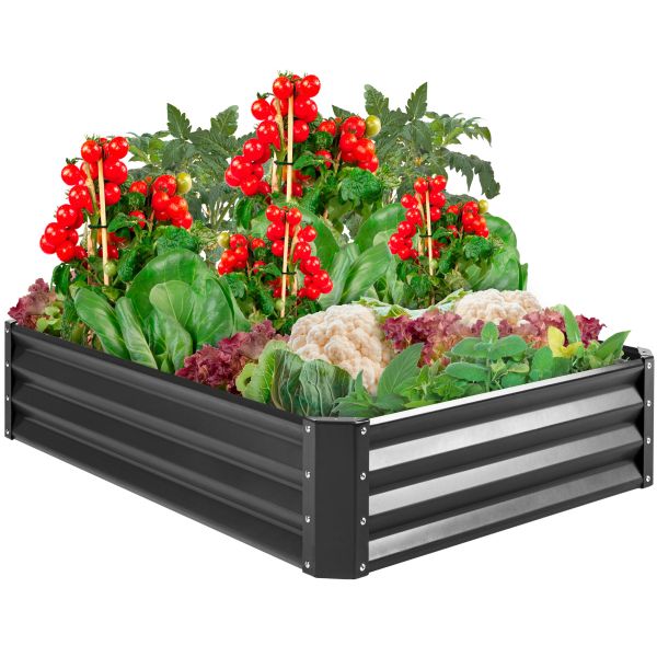 Anti Rusting 100cm Raised Metal Garden Bed For Herbs