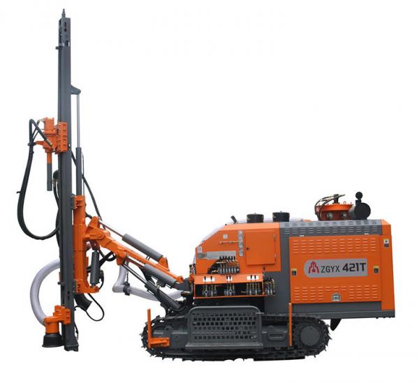 Quality 14.5Mpa Dth Drilling Equipment 25m Hole Depth , ZGYX - 421T Top Hammer Drill Rig for sale
