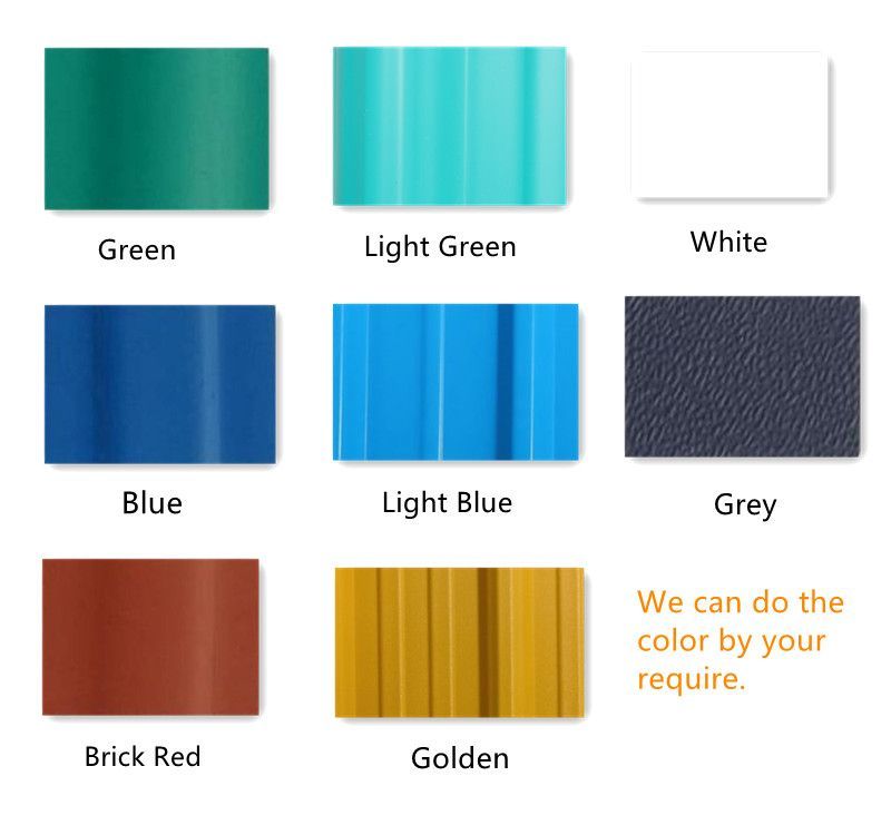 Eco-Friendly UPVC Corrugated Roofing Sheets in Various Colors Various Sizes Roof Tiles